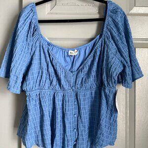 💙 NWT Arula Beautiful Textured Blouse – Size B (2X) 💙